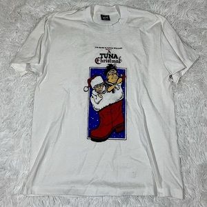 Vintage Single Stitch‎ 90s Fruit of Loom Tuna Christmas Tee

Size L